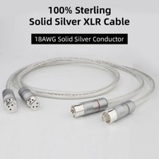 Preffair X451 99.998 Pure Silver XLR Balanced Cable HiFi Audio Interconnect Plug