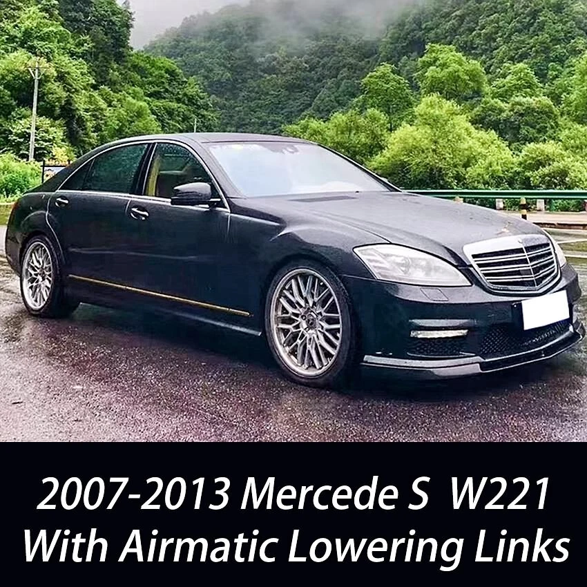 PARA MERCEDES BENZ CLASE S W221 ESLABONES DE BAJADA AJUSTABLES *KIT SUSPENSIÓN NEUMÁTICA Foto 2 de 4