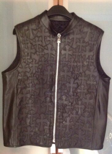 Chrome Hearts Size M Cpo Jacket Old Cross Ball Button Check Black 