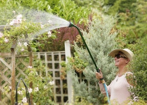 Spear & Jackson Hose Watering Long Reach Jet Spray Gun Wand for Hanging Baskets - Picture 4 of 5