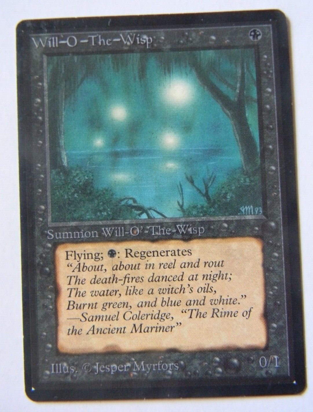 WILL-O-THE-WISP : MTG : BETA : 1993 : FINE : SEE PHOTO'S : RARE