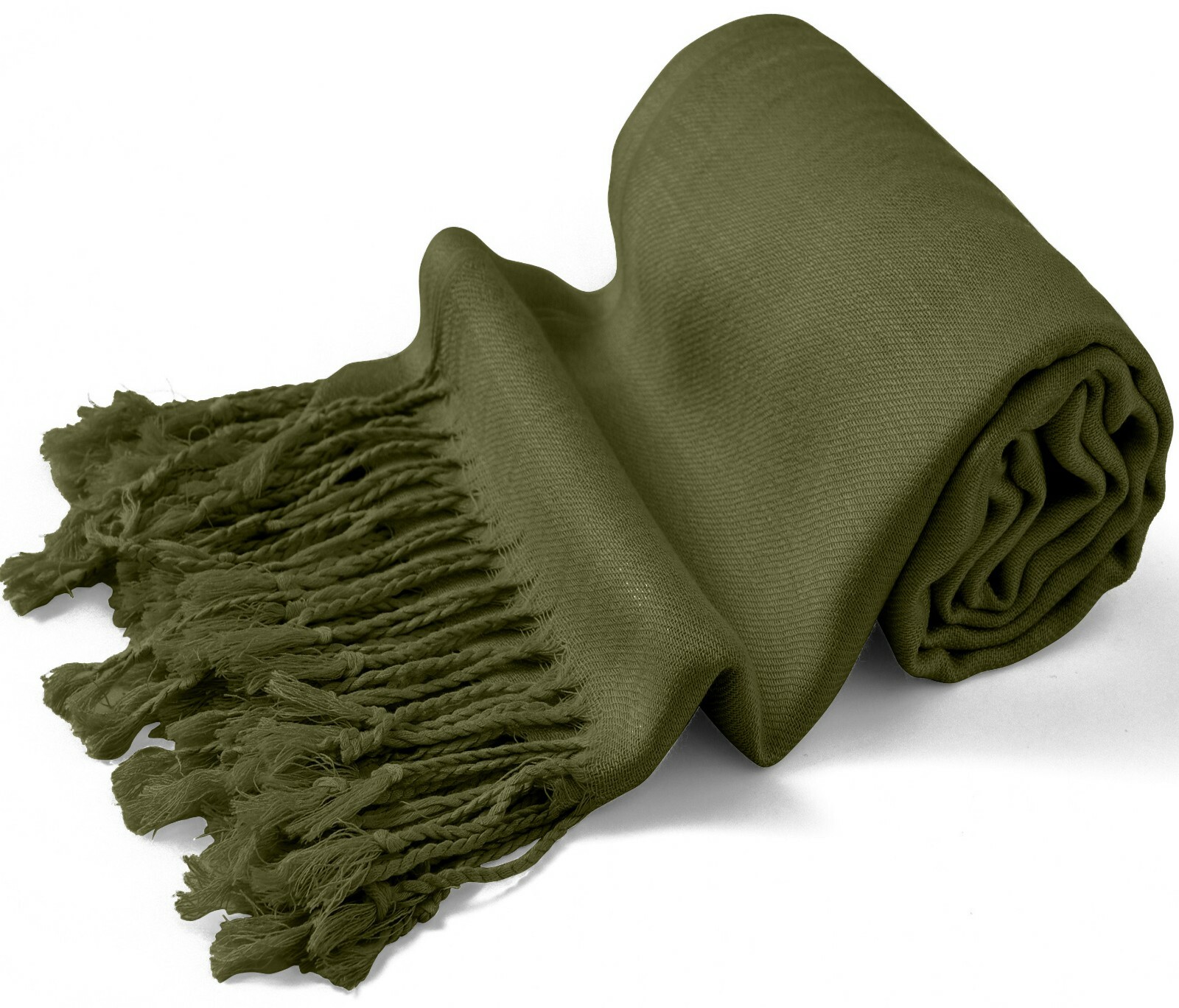 CJ Apparel Green Solid Colour Design Shawl Pashmina Scarf Seconds NEW