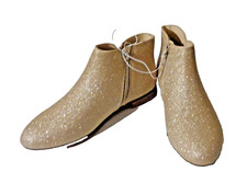 Cat Jack Girls Ankle Sparkly Gold Boots Size 5