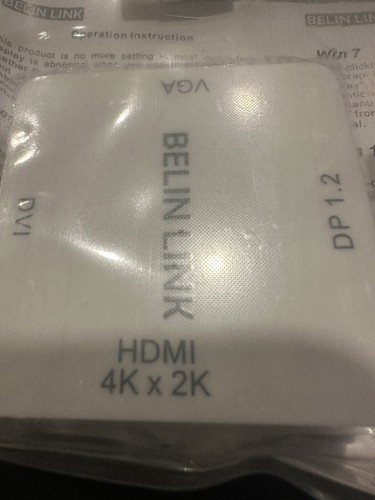 Belin Link DP 1.2 a HDMI VGA DVI 4K 3 en 1 - USB-B - Imagen 3 de 4