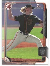 Phil Bickford Milwaukee Brewers 2015 Bowman Draft Prospect