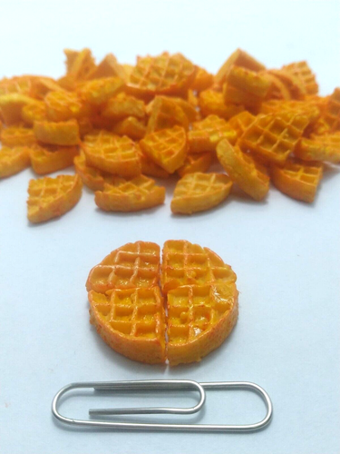 50 Dollhouse Miniature Waffles Doll Mini Food Bakery Bread Waflle Breakfast. - Picture 2 of 7