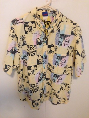 Vintage Hawaiihemd Ocean Pacific Blumenmuster Hawaii Op Surf Herren Groß Reverse
