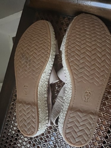 Cole Haan Cloudfeel Espadrille Sandal Tan Rose Nubuck Strap Sandals Women’s 7 - Picture 7 of 9