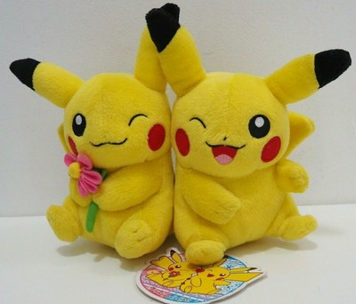 pikachu couple plush