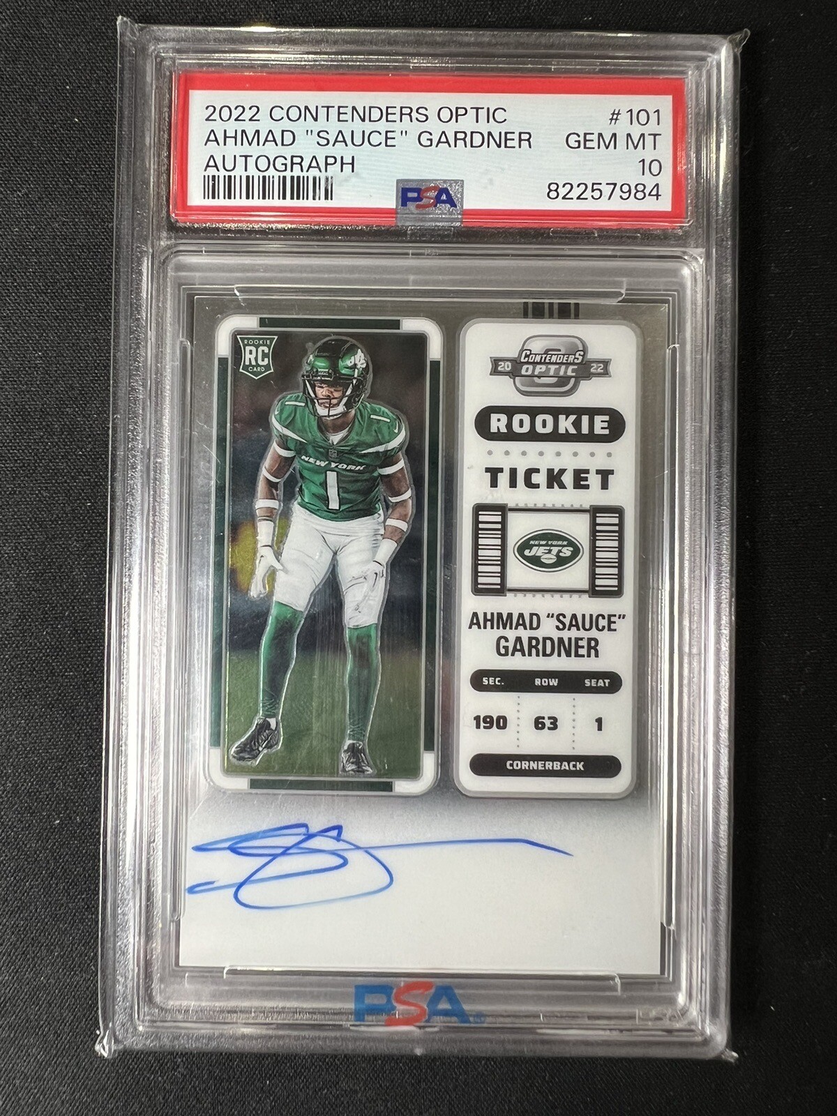 2022 Contenders Optic Ahmad Sauce Gardner Rookie Ticket Auto PSA 10 eBay