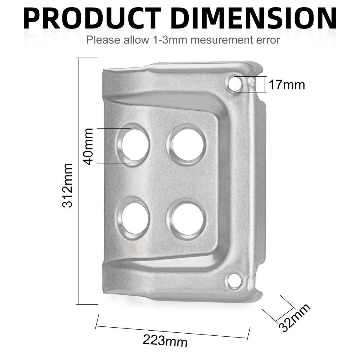 Front Skid Plate for Honda 1998-2004 TRX400FW TRX450 FE/FM/ES/S