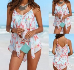 3 piece tankini swimsuit