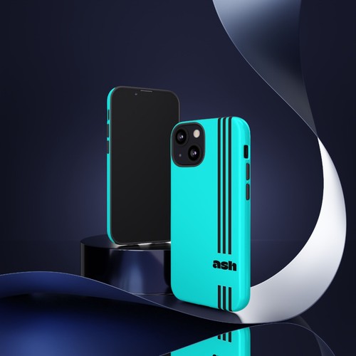 Monogram Tough Phone Cases Customizable, Teal Durable Cover, Gift Idea - 第 99/271 張圖片