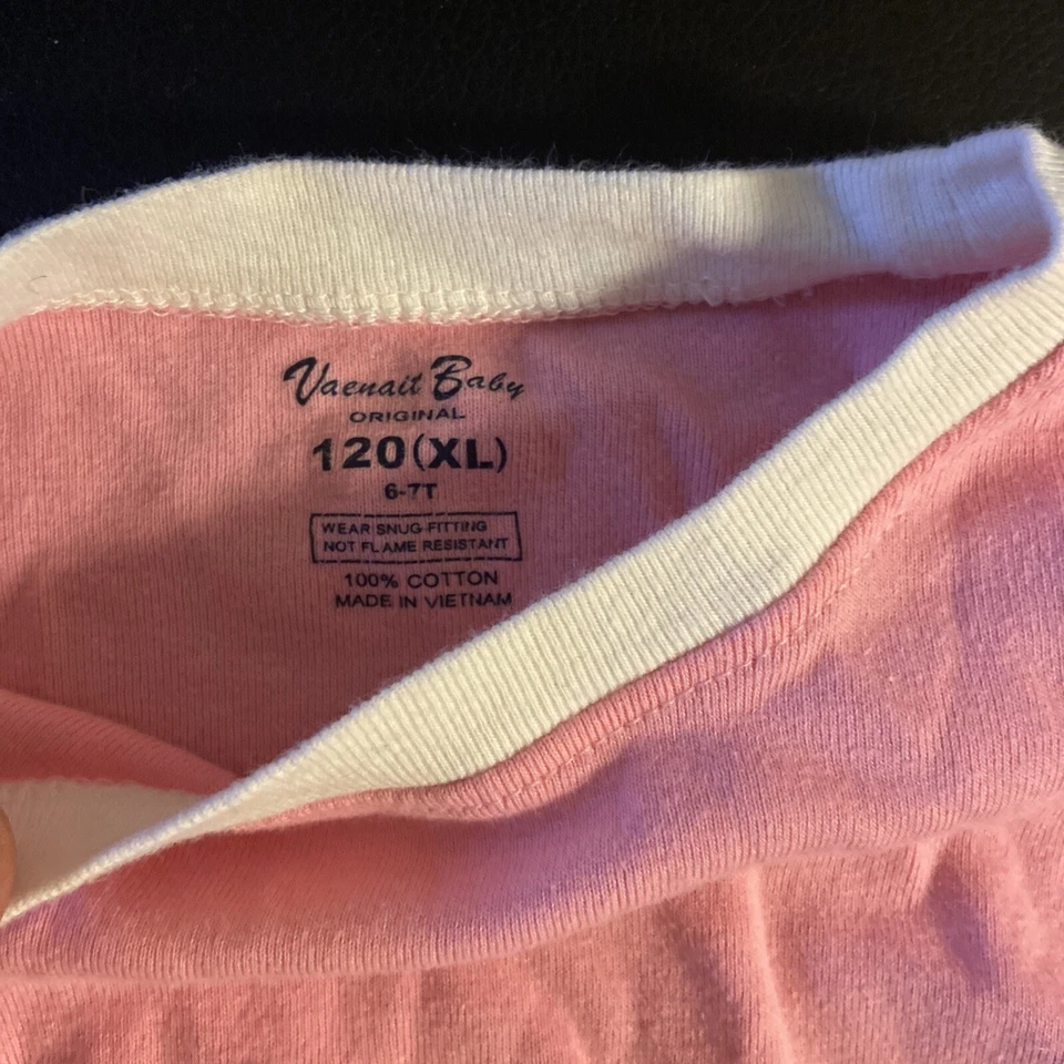 Vaenait Bebé Rosa Blanco Ciervo Bosque 2 piezas Parte Superior Inferior PJ NIÑAS 6 7 XL Niños Dormir Foto 4 de 4