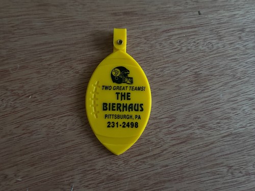 Pittsburgh Steelers The Bierhaus Fob From Keychain Pennsylvania Advertising Vtg - Picture 18 of 24