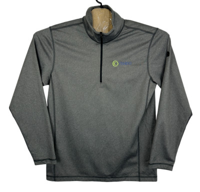 The North Face Tech Fleece Herren Large Grau Pullover Sweatshirt 1/4 Zip Outdoor