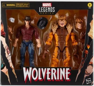 Hasbro Marvel Legends Wolverine 50th Anniversary Logan & Sabretooth 2er Set Neu