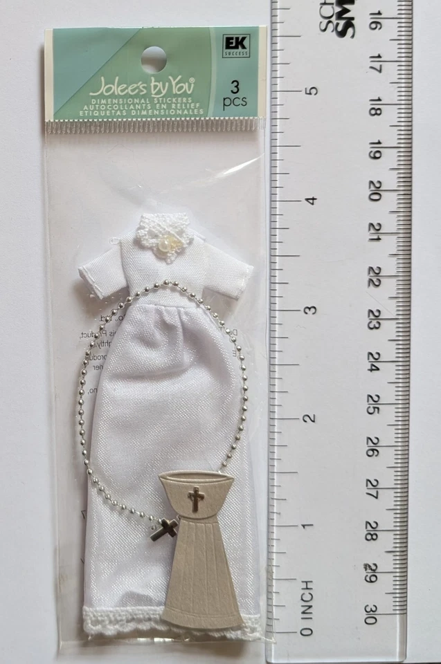 MINI Baby Baptism Gown Jolee's By You Scrapbooking Embellishments - Image 2 of 3