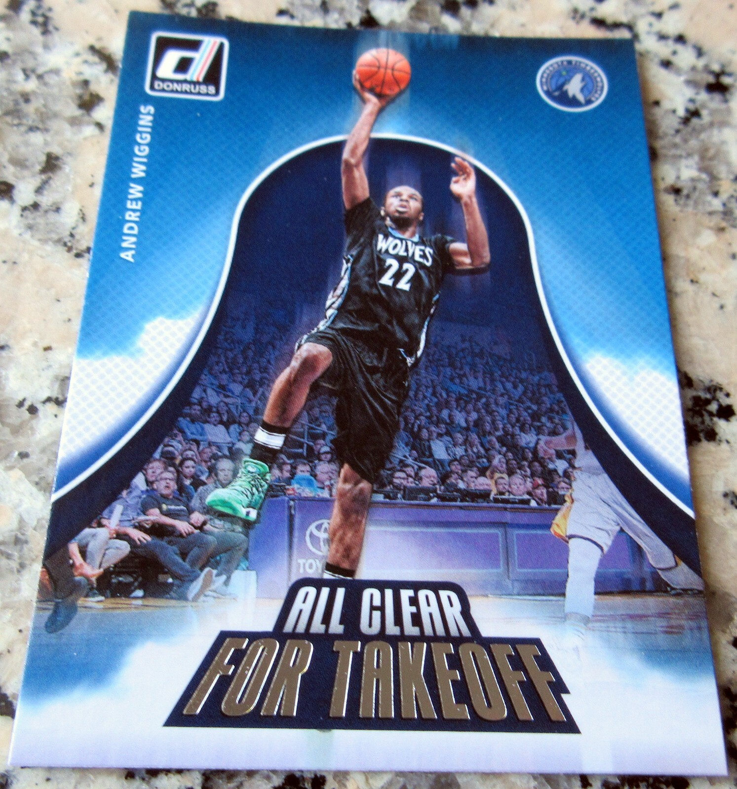 ANDREW WIGGINS Donruss 1 Draft Pick Card Kansas Canadian GSW Warriors