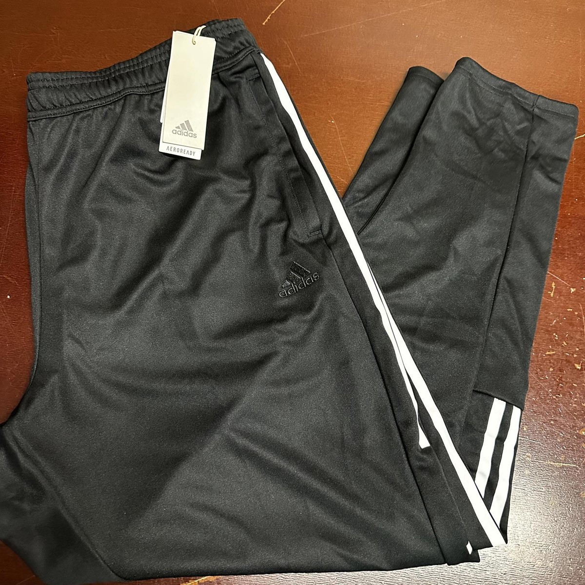 adidas Men's Tiro Wordmark AEROREADY Zip Pocket Track Pants IA3048