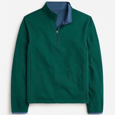 J Crew Performance half-zip pullover with COOLMAX technology Mens