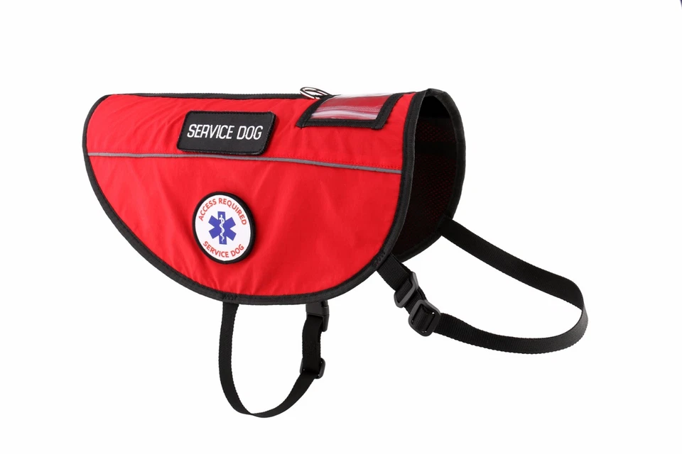 Colete Service Dog Suporte Emocional Arnês Animal Bolso ESA ALL ACCESS CANINE™ - Imagem 4 de 4