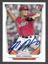 2014 BOWMAN DP 15  Nick Howard  CINCINNATI REDS  SIGNED AUTOGRAPH AUTO COA