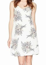 $200 Bishop + Young Women's White Summer Of Love Sleeveless Lace-Up Dress Size M