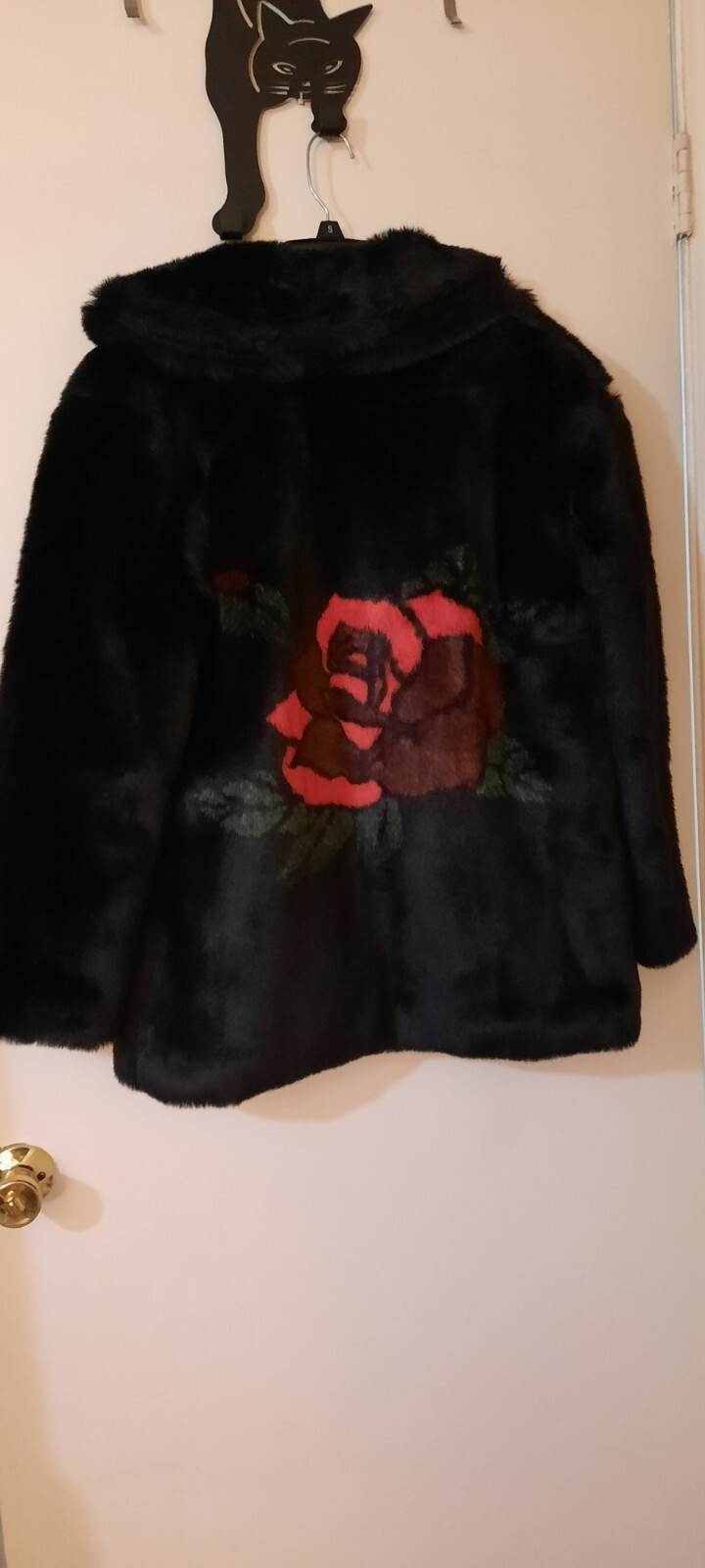 Seedy Nature Black Faux Fur Coat NWOT xs Current Mood Dolls Kill eBay