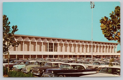 Nuova cartolina centro civico Tulsa Oklahoma vecchie auto d'epoca - Foto 1 di 2