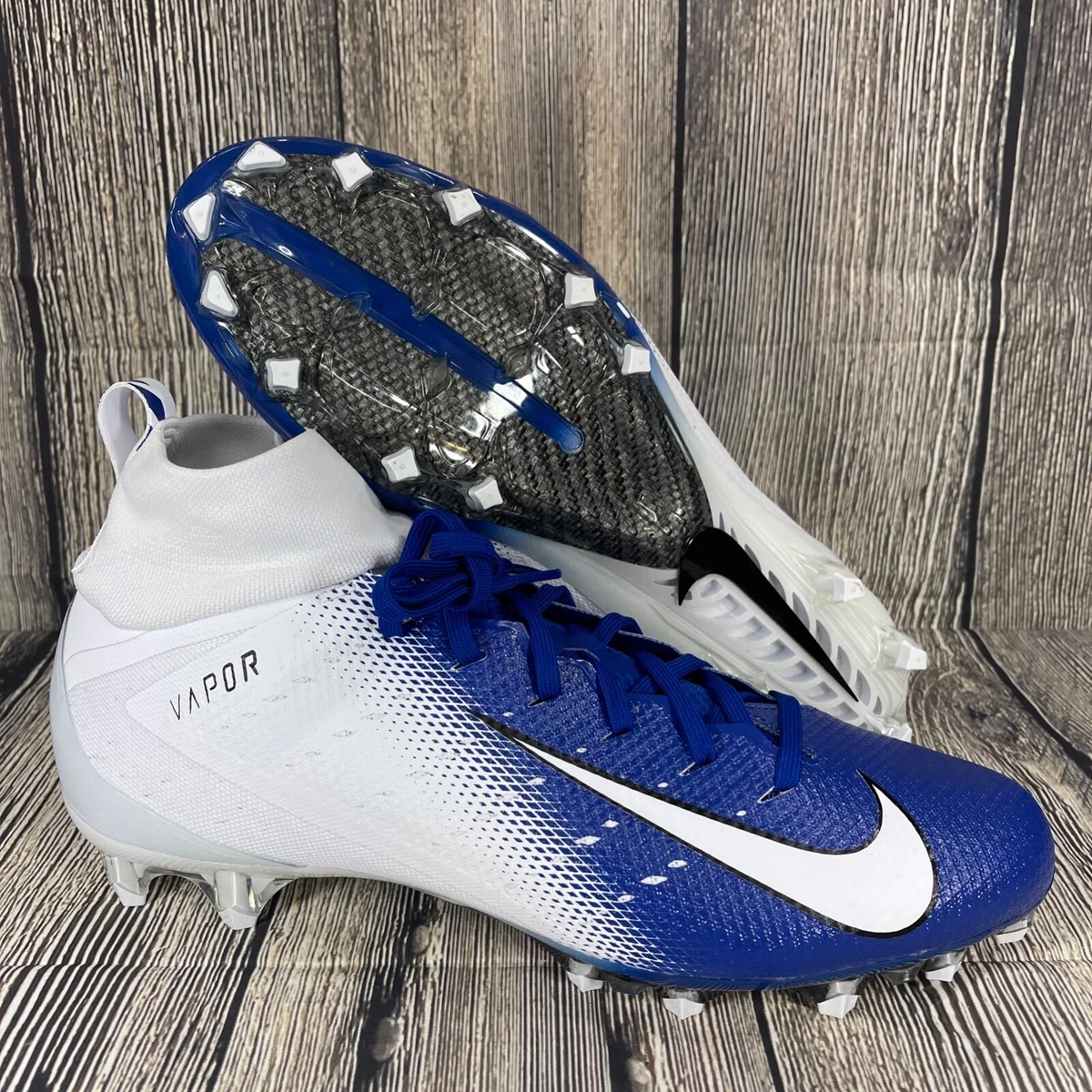 Nike Vapor Untouchable Pro 3 Blue White Football Cleats AO3021-145