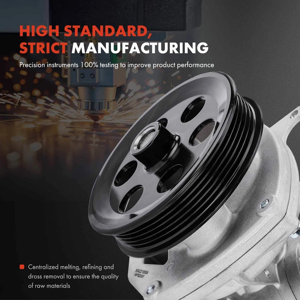 Bomba de agua del motor con termostato para Chevy Malibu Equinox GMC Canyon Buick Regal Foto 4 de 4