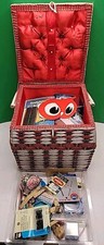 Mixed Lot of Sewing Supplies With Basket - New  Used.