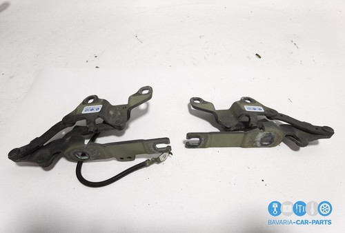 Original BMW E90 E91 E92 E93 Hinge Front Flap Left+Right Set Blac - Picture 3 of 5