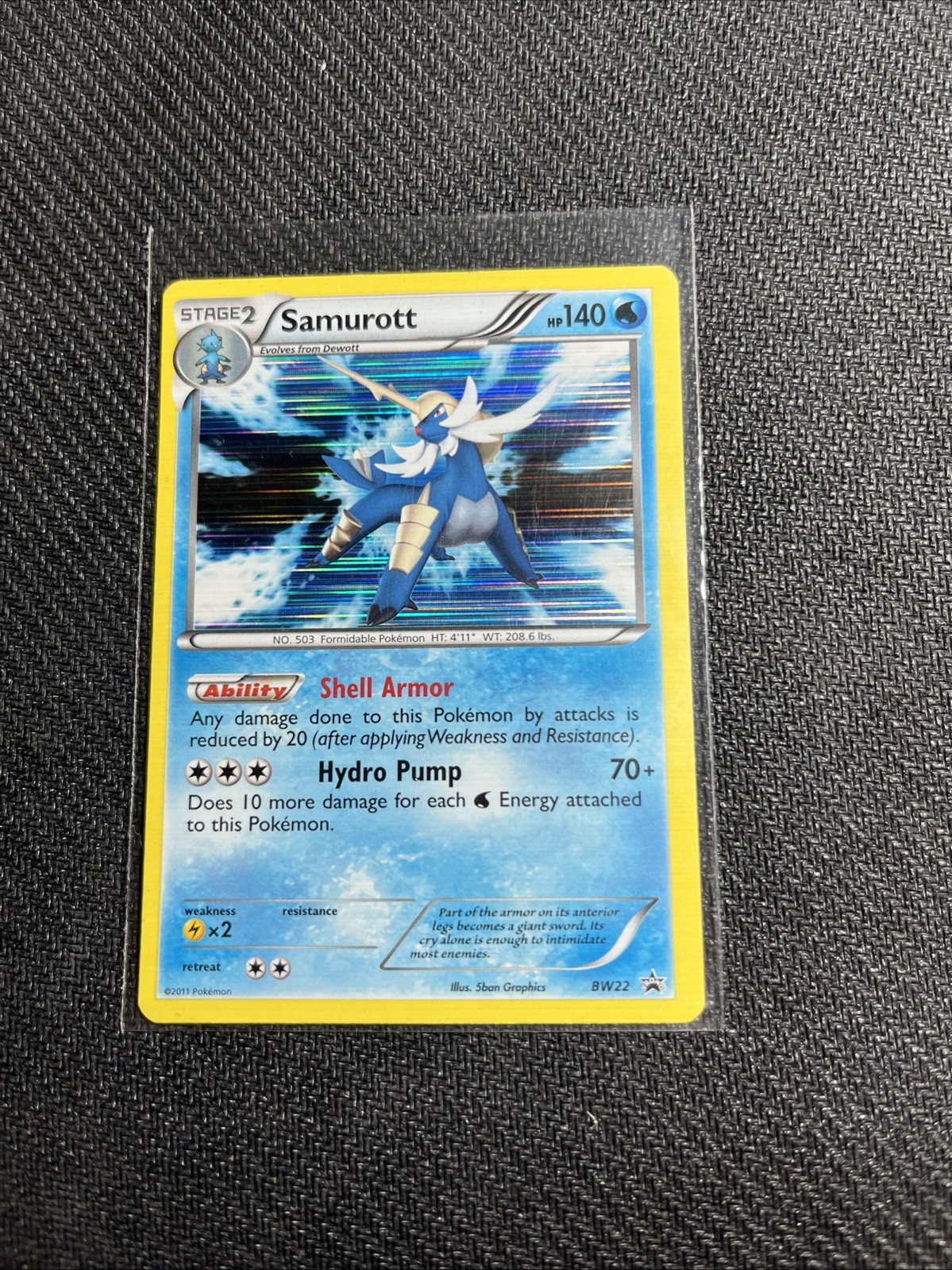 Samurott BW22 Black White Promos Holo