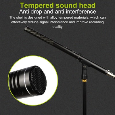 XLR Shotgun Condenser Mic Professional Cardioid Mini Shotgun Condenser Mic Te FY