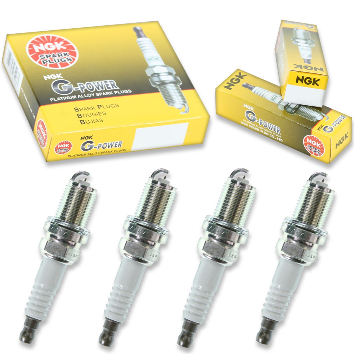 4 pcs NGK G-Power Spark Plugs for 1993-1997 Mazda MX-6 2.0L L4 - Engine Kit co