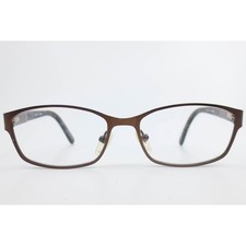 Karen Kane Wood Rose Eyeglasses Mocha Brown Tortoise Rectangular 53-16-135 41497