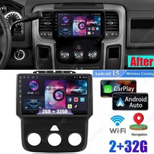 Apple Carplay Car Stereo Radio GPS Player For Dodge RAM 1500 2500 3500 2013-2018