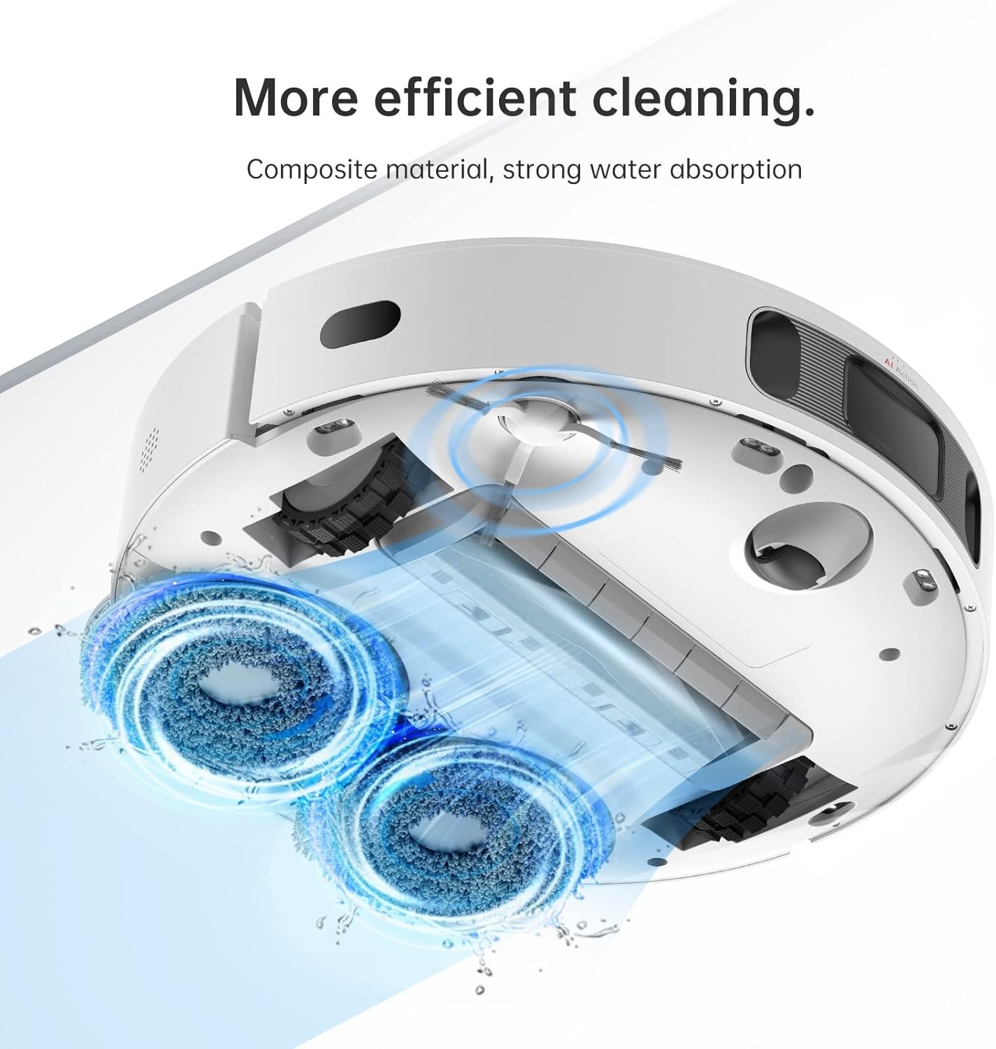 4-Pack Washable Mop Pads for Dreame Tech X Series - Efficient Cleaning Solution