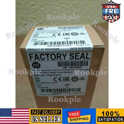 New Sealed AB 1794-IV16 Flex 16 Pt Digital Input Module 1794-1V16 US Free Tax