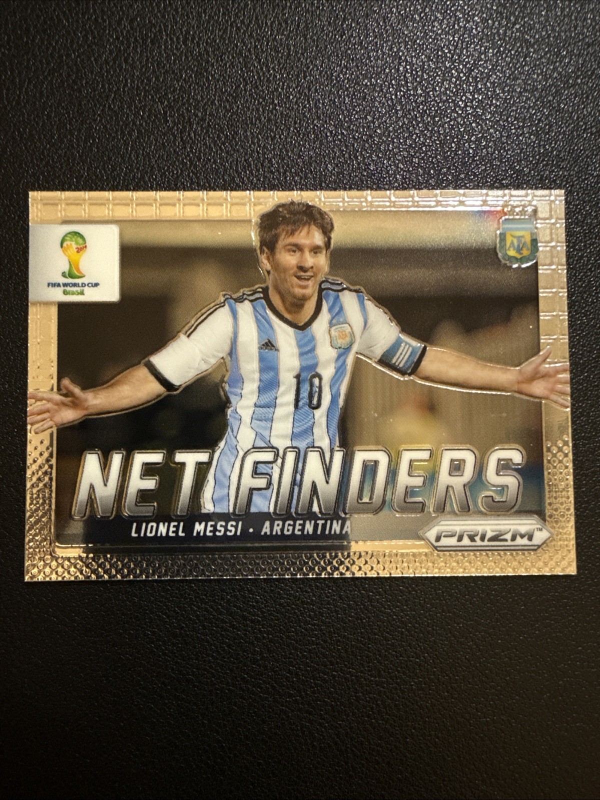 Lionel Messi 2014 Panini Prizm FIFA World Cup #2 Net Finders Insert