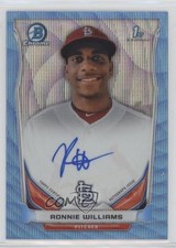 2014 Bowman Draft Chrome Pick Blue Wave Refractor 3/10 Ronnie Williams Auto i5q