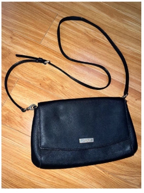 Kate Spade Black Rectangular Leather Crossbody Ba… - image 1