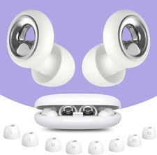 Silicone Ear Plugs for Sleeping Noise Cancelling 45dB Reusable with 8 Ear Tips