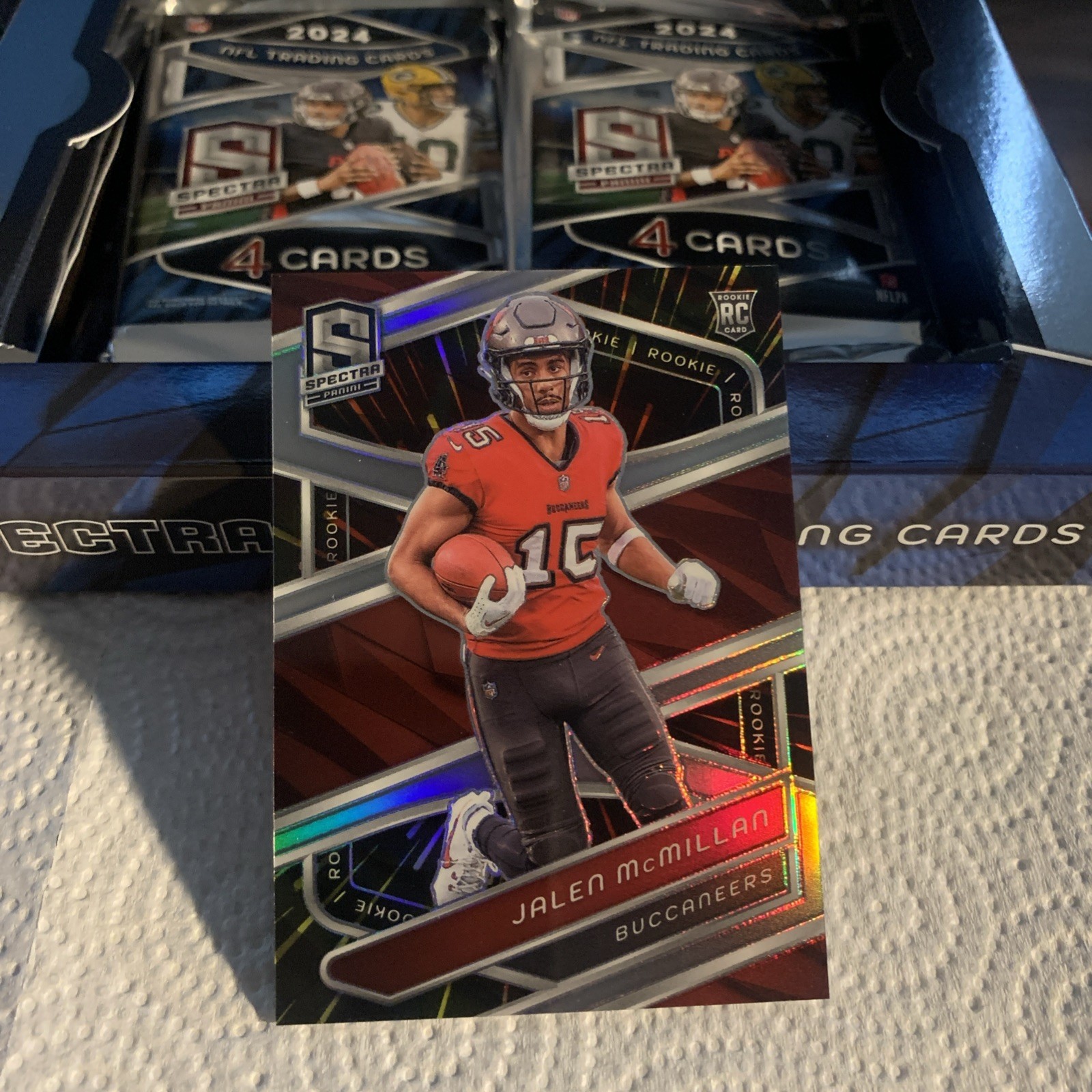 2024 Panini Spectra - Rookies Jalen McMillan #138 Hyper Prizm /75 (RC)