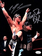 Billy Gunn Road Dogg foto doppia firmata autografata 8x10 WWF New Age fuorilegge JSA