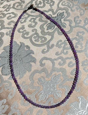 Tibet. Amethyst Kette · Traditionelle Handarbeit Nepal · 56cm · Violett - Bild 1 von 4