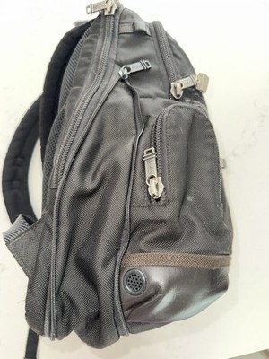 ebay tumi alpha bravo knox backpack PRE-OWNED TUMI ALPHA BRAVO KNOX BACKPACK GRAY WITH BROWN LEATHER