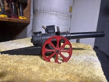 VINTAGE BIG BANG CANNON DIE CAST TOY N. 10 FC 17 1/2" 1950s